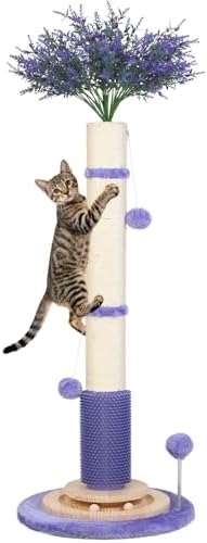 45" Tall Cat Scratching Post for Large,Heavy Duty Scratcher Tree