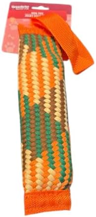 Braided Tug Dog Toy, Multicolor, Squeaky, Fun Interactive Fetch Stick