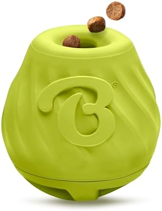 Benebone Pawbler Interactive Treat Dispensing Dog Toy, Small/Medium | Natural Rubber, Slow Feeder, Unpredictable Roll, Easy to Fill & Clean, Dishwasher Safe, Long-Lasting