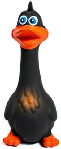 Squeaky Dog Toys for Aggressive Chewers, Cute Animal Interactive Dog Toys for Playing Chewing, Latex Pet Chew Toys Outdoor & Indoor for Puppy Small Medium Large Dogs (Black)