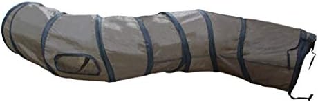 PetLike S Way Cat Tunnel Collapsible Pop-up Pet Tube Hideaway Play Toy with Ball (S-Way, Brown)