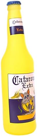 SILLY SQUEAKERS Tuffy 2 Pack Beer Bottle Dog Toy: Squeaky Dog Toy, Washable and Floats, Vinyl