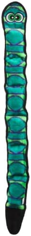 Outward Hound Durablez Tough Chew Plush Squeaky Dog Toy, Snake, 40"