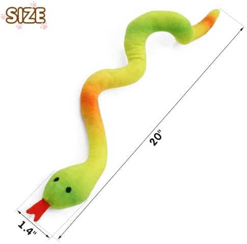 CiyvoLyeen Plush Snake Catnip Toys for Indoor Cats 5 Pack