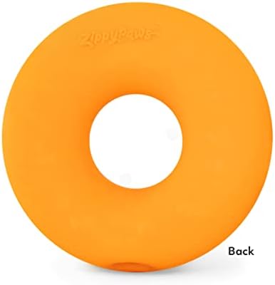 ZippyPaws Latex Donutz, Durable Dog Toy for Interactive Play, No Stuffing - Blueberry