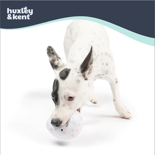 Huxley & Kent Tiny Tuff Plush Dog Toy, Squeaky Eggs (2 Pack)