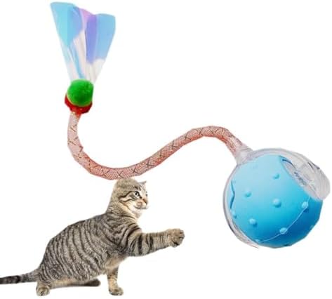 Smart Interactive Cat Ball Toy – Rechargeable Rolling Toy with Lights & Motion Sensor, 3 Play Modes for Indoor Cats, Self-Moving & Durable Fun