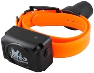 DT SYSTEMS RAPT1450 Upland Beeper Additional Collar Receiver for RAPT1450 Dog Training System, Rechargeable Programmable 12-23" Adjustable Add-On E-Collar - Orange