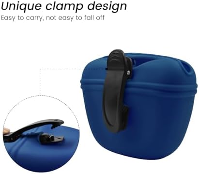 AUDWUD Silicone Dog Treat Pouch with Clicker Magnetic Closure Secure Clip