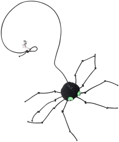 Cat Wand Spider Refills, Teaser Wand Cat Toy Replacement, Spider Replacement Refills, Cat Spider Toys, Interactive Cat Toy Attachment for Indoor Cats and Kitten, (Black)