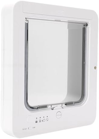 Smart Cat Door with Collar Activated Sensor Entry