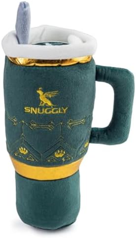 Haute Diggity Dog Snuggly Cup Plush Dog Toy Tumbler Parody Stuffed Chew Toy