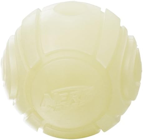 Nerf Dog Tennis Ball Blaster Dog Toy white, 2.5 Inch Glow Reload Ball