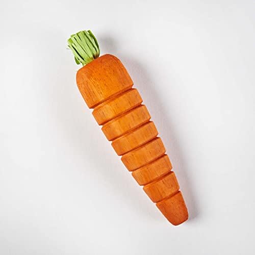 Kaytee Bunny Flip-N-Toss Toy Carrot for Rabbits, Guinea Pigs, and Other Small Animals (Pack of 2)