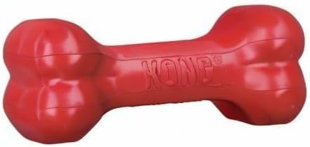 KONG Goodie Bone, Treat-Dispensing Toy, Red, for Small Dogs (Pack of 2) | Classic KONG Durable Natural Rubber Bone with Goodie Grippers That Hold Treats & Support Mental Engagement