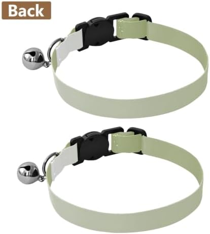 Cyan Blue Gradient Breakaway Cat Collars with Bell 2 Pack Kitten Collars Adjustable 10.6 to 17.1 Inches