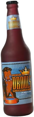 SILLY SQUEAKERS Tuffy 2 Pack Beer Bottle Dog Toy: Squeaky Dog Toy, Washable and Floats, Vinyl