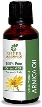 Arnica Flower Essential (Arnica Montana) Obtained From Distillation|Flower Extract Of Arnica 100% Pure & Natural Therapeutic Grade For Aromatherapy Use 3.38 Fl. Oz