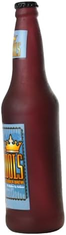 SILLY SQUEAKERS Tuffy 2 Pack Beer Bottle Dog Toy: Squeaky Dog Toy, Washable and Floats, Vinyl