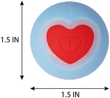 ZEZE Sweetie Smart Auto-Rolling Cat Ball Toy with LED Heart Light, USB Rechargeable, Interactive, 2-Mode Rolling, Obstacle Avoidance, Quiet Motor, Silicone Shell, Self-Play Toy for Cats and Kittens