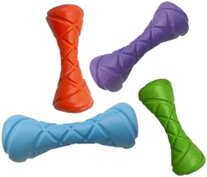 Interactive Dog Bone Toy - Lightweight EVA Foam Floating Fetch Toy for Water & Land - Soft Durable Fitness Bone for Training & Exercise - Textured Grip Gentle on Teeth & Gums, Pet Chew Toy (Orange)
