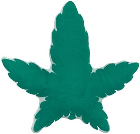Wacky Leaf Dog Toy Funny Stuffed Plant Squeaker Chew Plush for Puppies