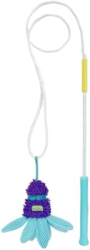 Outward Hound FlyFetch Teaser Wand Dog Toy with Crinkle Attachment, Durable for Indoor & Outdoor Play, All Breeds, 17.7"
