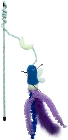 Quirky Kitty Glowing Forest Firefly Wand Catnip Cat Toy for Night Play Time