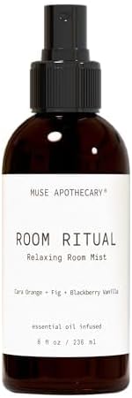 Muse Apothecary Room Ritual - Aromatic and Relaxing Room Mist, Infused with Natural Essential Oils - 8oz, Cara Orange + Fig + Blackberry Vanilla