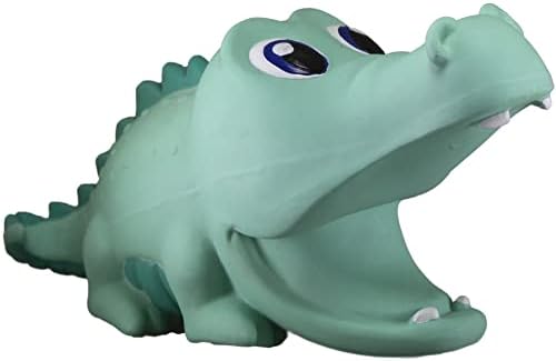 PetSport Naturflex Large Alligator Toy - Durable & Long-Lasting, Non-Toxic Material, Internal Squeaker, Rubber Toy for Dogs, Ideal for Interactive Play and Engagement