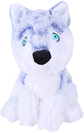 Pet Toys, Dog Squeaky Toys Interactive Toys for Chewers Durable Plush Dog Toys for Small Medium Large Dogs (Blue Wolf)