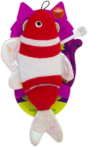 Mad Cat Bright Fish Kicker Cat Toy with Touch Activated Light Up, Pack of 1