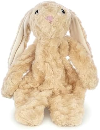 Petlou Stuffingless Floppy Plush Dog Toys with Durable Squeak and Crinkle Paper Dog Chew Toys for Large Dogs and Medium Dogs (TAN, 19 Inch Floppy Rabbit 3)
