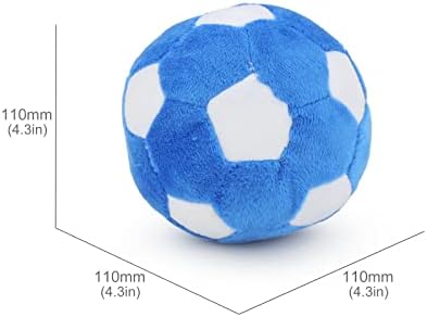 Dog Toys Balls - Chewable Plush Football for Dogs, Soft Pet Ball