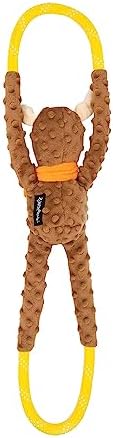 ZippyPaws RopeTugz Durable Dog Pull Rope Toy - Moose