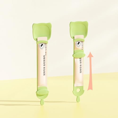 4PCS Cat Strip Feeder Cat treat Spoon Cat Food Spoon Pet Food Mixing Spoon Cats Strip Feeder Squeeze Spoon Multifunctional Lickable Treat Feeding Dispenser for Cat Liquid Snack and Wet Food