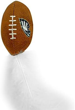 BEST PLUSH CAT TOY NFL PHILADELPHIA EAGLES Complete Set of 3 piece Cat Toys filled with Fresh Catnip. Includes: 1 Helmet Cat Toy, 1 Football Cat Toy with Feathers & 1 Beer Bottle. Beautiful Team LOGOS