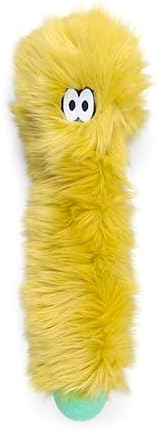 WEST PAW Rowdies Sven Durable Plush Dog Toy with HardyTex Reinforced Seams Squeaker - Soft Plush Exterior Hand Sewn by Skilled Artisans and Made in USA for Dogs - Citrus