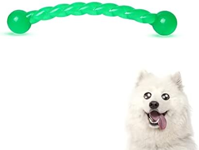 Ycozy Dog Chew Toys 11'' Long for Small/Medium Dogs Aggressive Chewers, Rubber Puppy Dog Rope Toys Knot Dental Teething Toys Almost Indestructible Washable