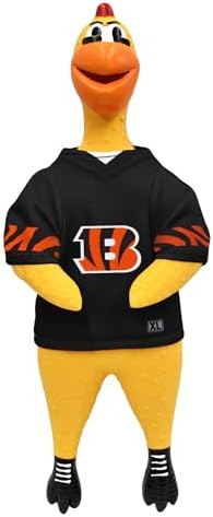 Littlearth NFL Team Rubber Chicken Pet Toy - Officially Licensed Teams