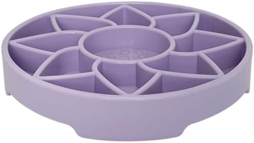 SodaPup Sunflower Softie eTray – Durable Enrichment Feeder Made in USA from Non-Toxic, Pet-Safe, Food Safe Material for Mental Stimulation, Calming, Slowing Down Eating, Healthy Digestion, & More