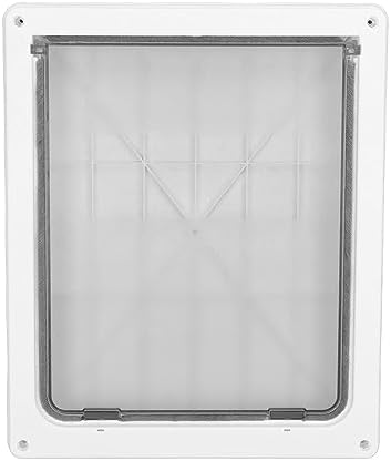 Tnfeeon Cat Door with 4 Way Locking Automatic Closing ABS Material for Indoor Use, Pet Accessories for Cat Food and Litter Box (S)