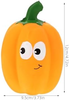 Balacoo 2-Pack Squeaky Pumpkin Dog Toys 4.73In Latex Chew