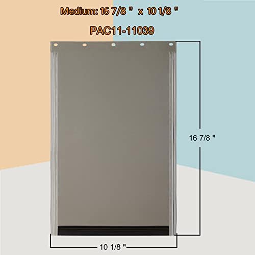 Dog Door Replacement Flaps,Large Dog Door Compatible with PetSafe Freedom PAC11-11039,Measures 10 1/8" x 16 7/8",Easy to Replace,Sturdy Weather-Proof & No Warped