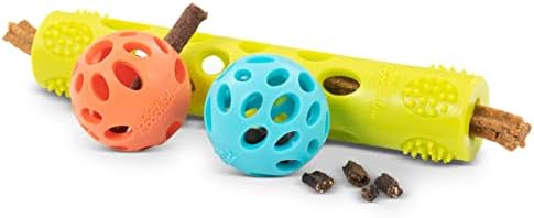 Messy Mutts Totally Pooched Huff n Puff Dog Toys, 3 Piece Set