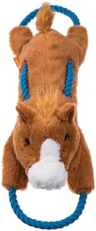 Haystackerz Plush Dog Toy - Ruff Guard Technology - Large Squeaker & Rope Design - Squeaky Dog Toys Suitable for Medium to Large Breeds - Interactive Shape for Tugging and Cuddling