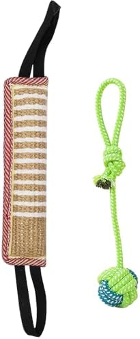DGSL Dog Tug Toy Dog Bite Jute Pillow Pull Toy for Small and Medium Dogs