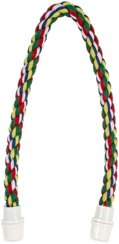 JW Pet Comfy Perch For Birds Flexible Multi-color Rope, Small - 21" Length