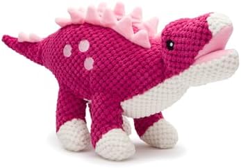 fabdog Floppies Plush Dog Toy - Cute & Durable Squeaky Dog Toys - Best Squeak Toy for Puppies and All Breeds | Ideal Pet Gift| Small Stegosaurus