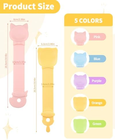 5-Pack Cat Treat Dispenser Spoon, Lickable Cat Treat Spoon for Wet Food